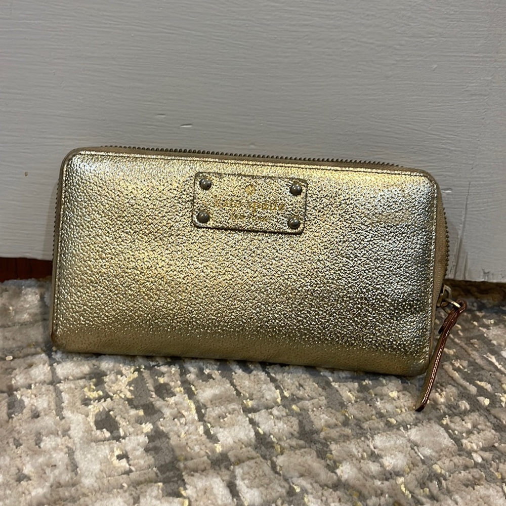 Gold Kate Spade Wallet
